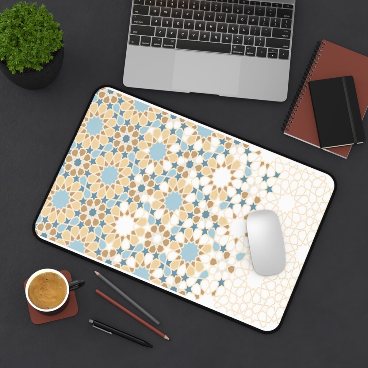 Moroccan-inspired desk mat